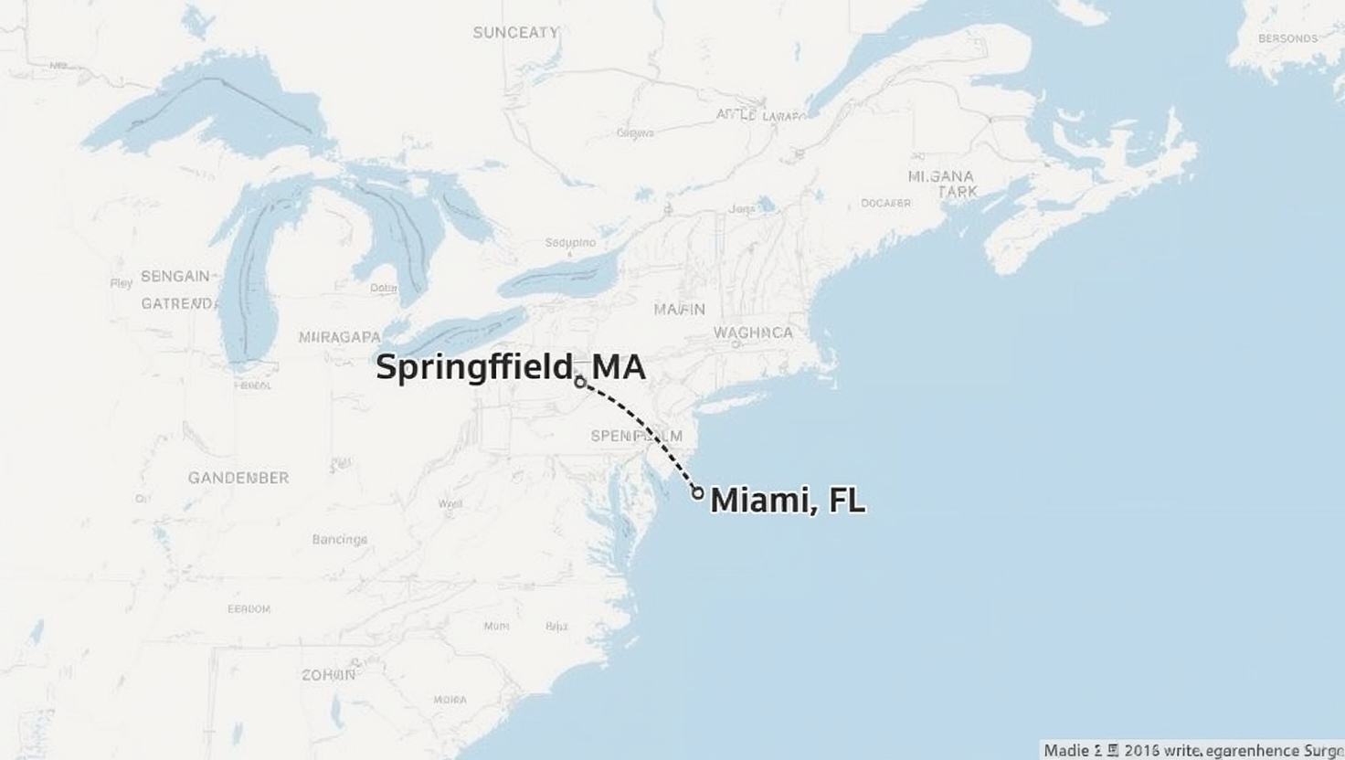 Springfield, MA to Miami, FL movers