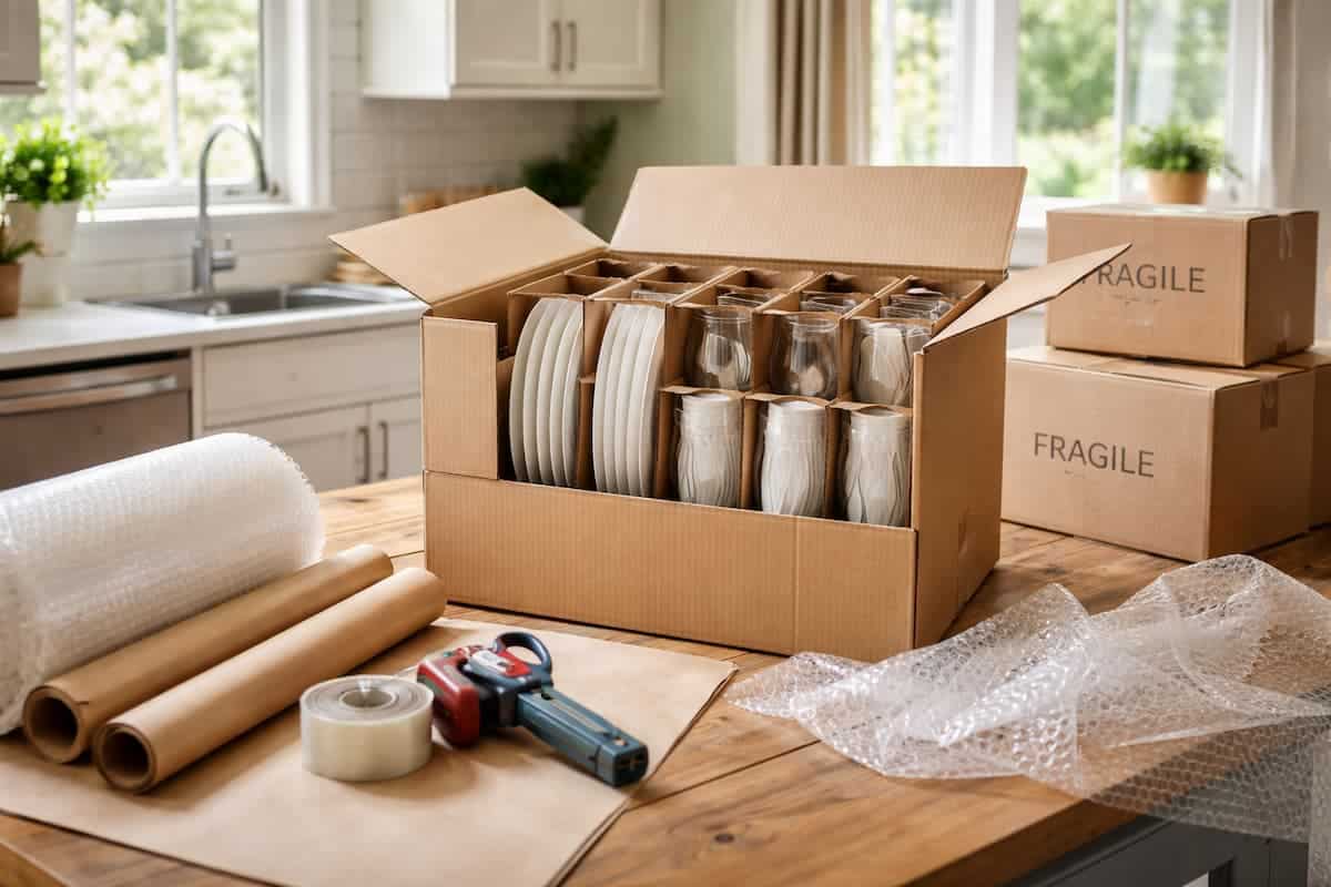How to Pack Dishes and Glassware for Moving