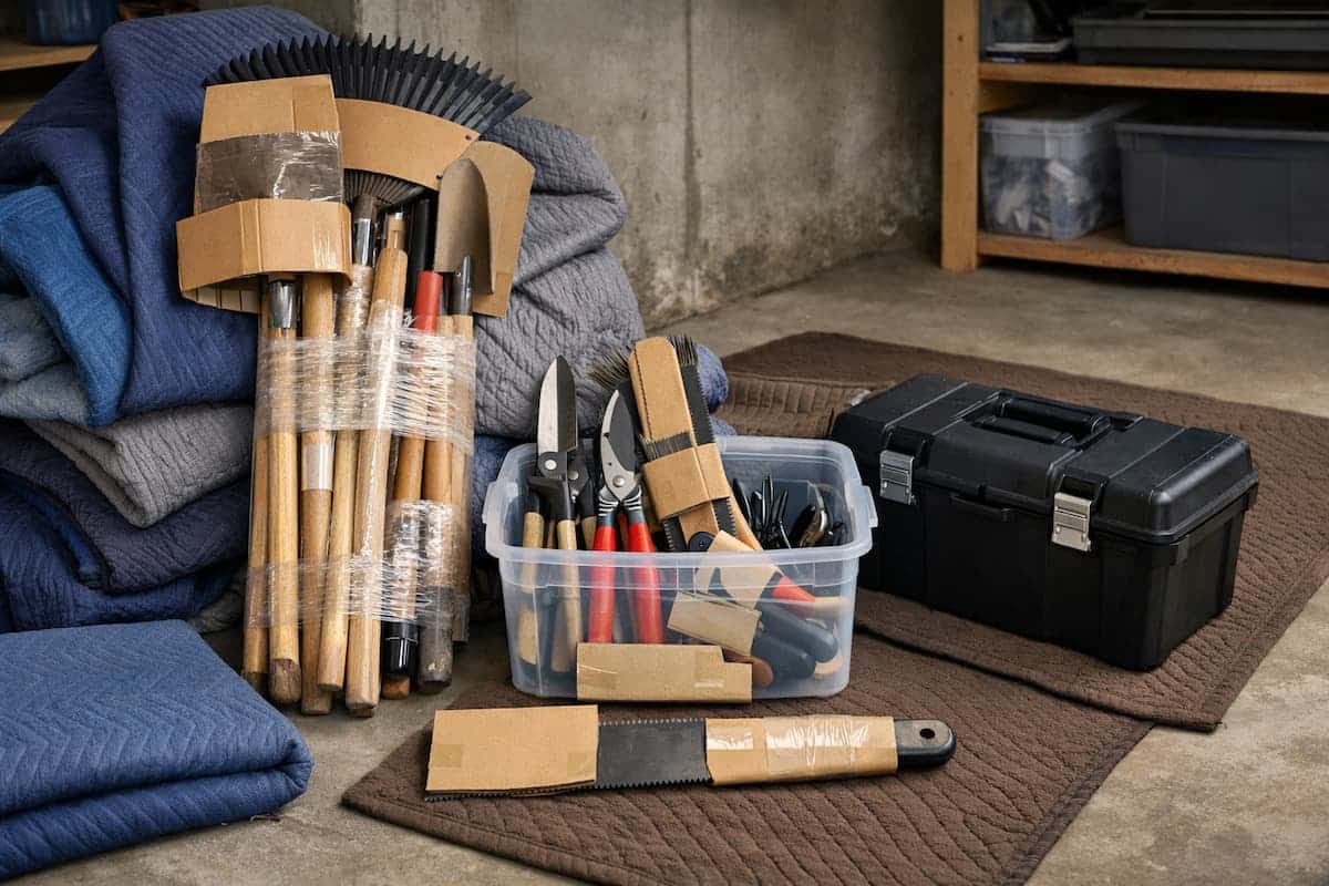 How to Pack Garden Tools and Sharp Items for Moving Safely