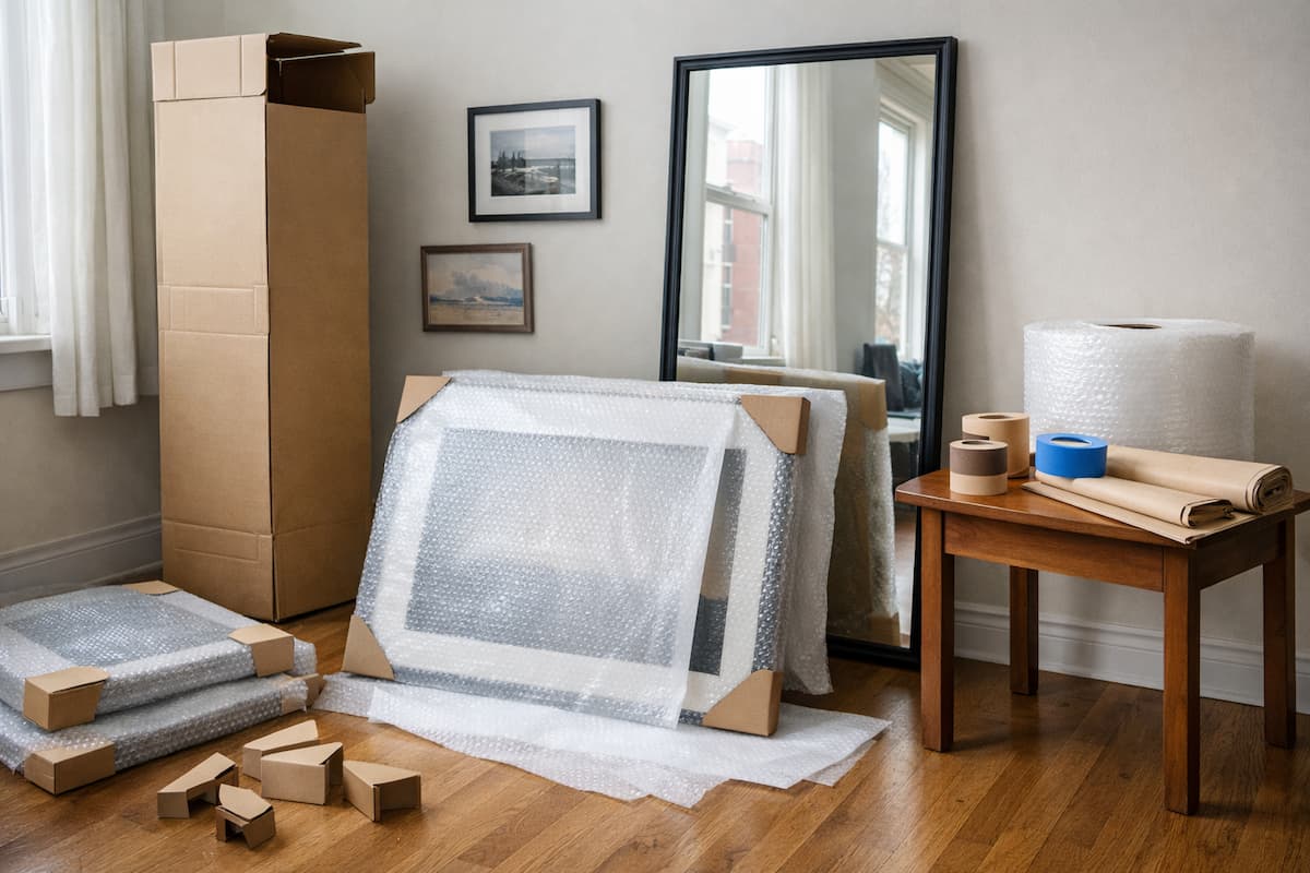 How to Pack Mirrors, Artwork, and Picture Frames for Moving